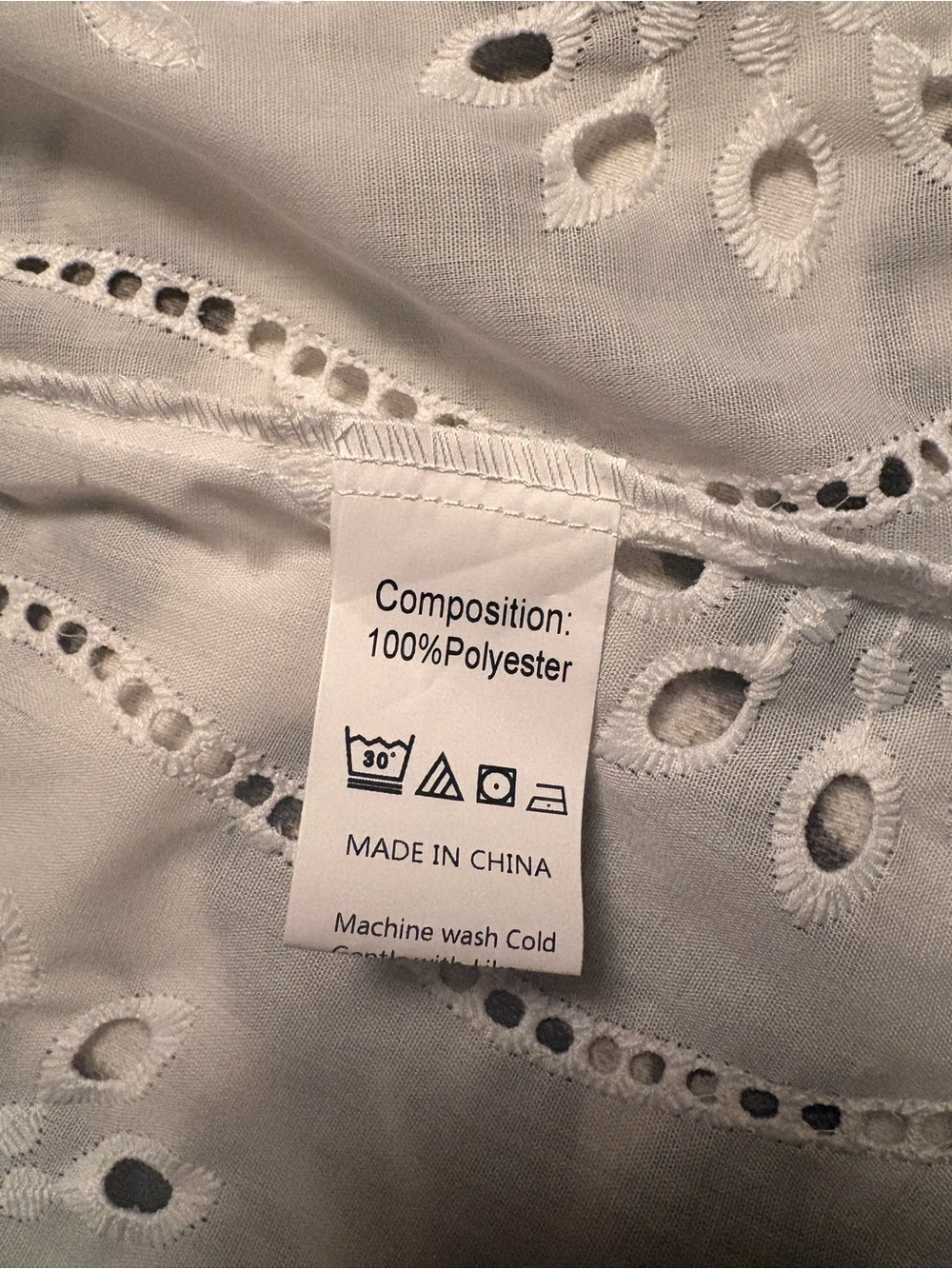 White Eyelet Button-Down Shirt - Women - Picture 8 of 8
